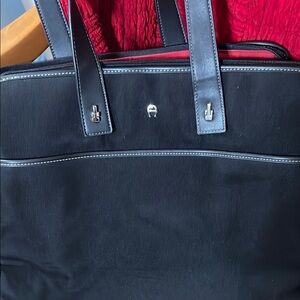 Etienne Aigner Black Leather Shoulder Bag